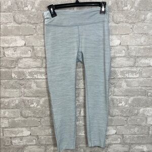 Outdoor Voices Flex 7/8 High Waist TechSweat Leggings in Ice Blue